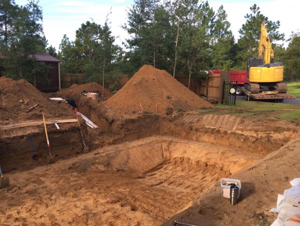 Pool Site Excavation in Tallahassee